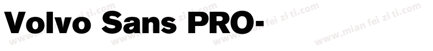 Volvo Sans PRO字体转换